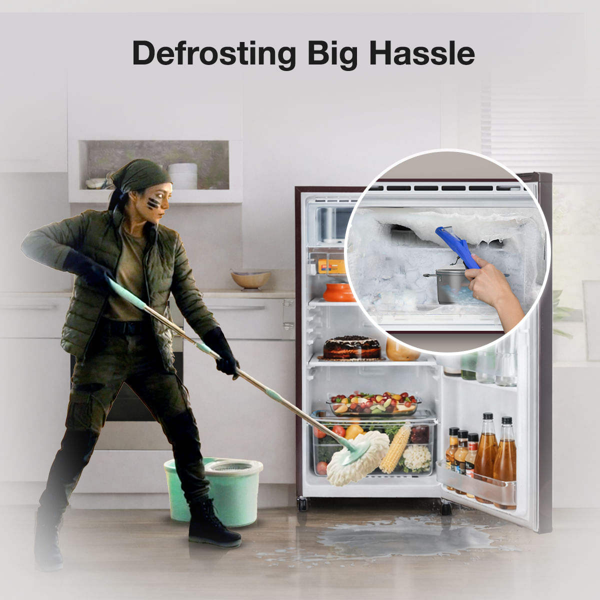 Buy Vitamagic Pro 192L 3 Star Single Door Refrigerator - Steel